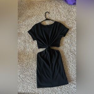 Black Knotted Dress